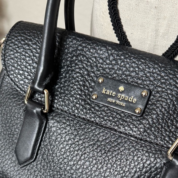Kate Spade Small Leslie Grove Court Black Satchel Crossbody Bag - Picture 5 of 16